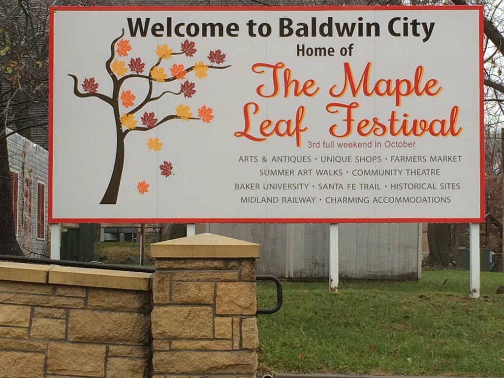 to Baldwin City, Home of the Maple Leaf Festival Flickr