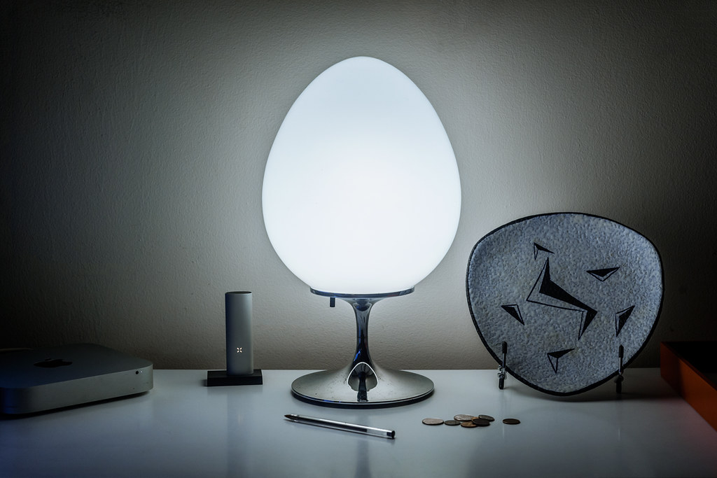 Egg lamp by Bill Curry