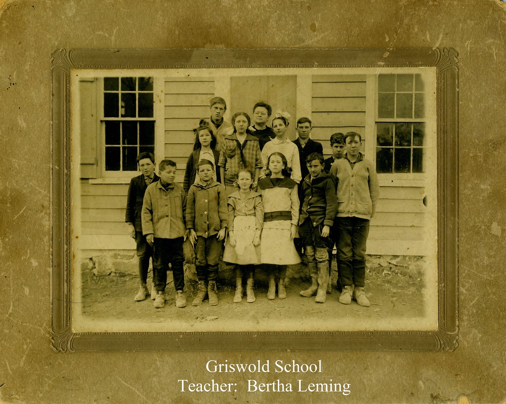 472 Griswold School. Teacher Bertha Leming Petersburgh Public