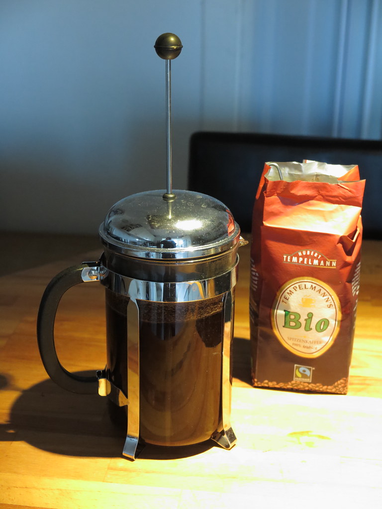 French Press Kaffee (mit BioKaffeepulver von der Kaffeerö… Flickr
