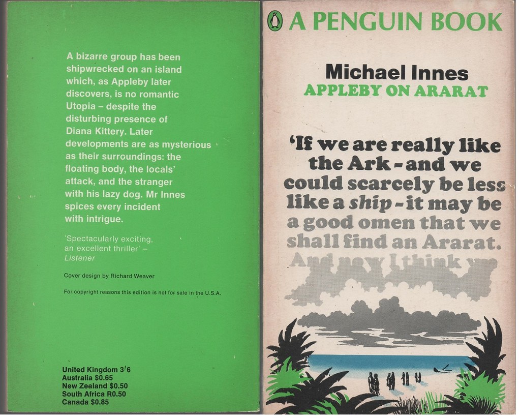 'Appleby On Ararat'. Michael Innes. 1st ed. 1941, Victor G… Flickr