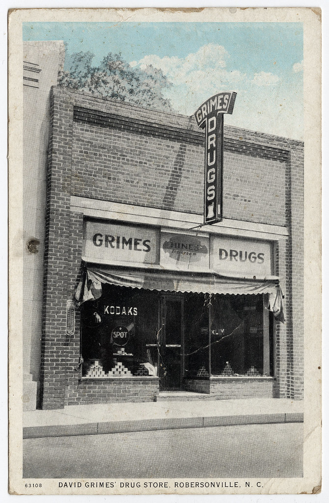 David Grimes' Drug Store, Robersonville, N.C. View of a dr… Flickr