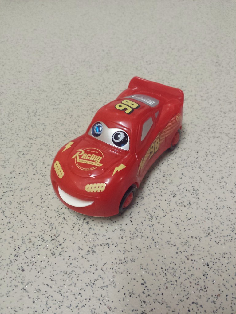 My fake Lightning McQueen toy This is a knockoff Lightnin… Flickr