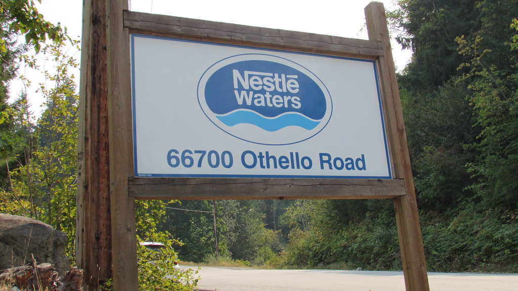 Nestlé's bottled water plant in Hope, BC Council of Canadians Flickr