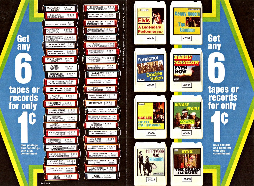 Get any 6 records or tapes for a penny! 1979 RCA Music Ser… Flickr