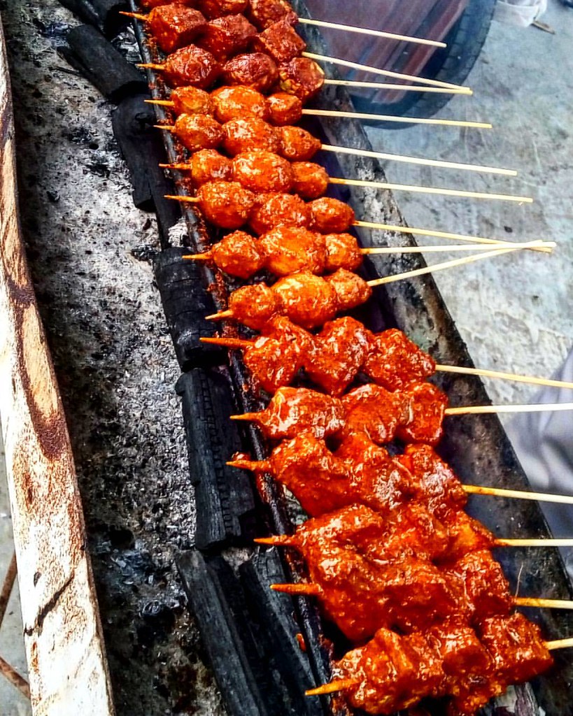 Bakso + tempe + telur puyuh + tahu bakar jajananaceh ten… Flickr