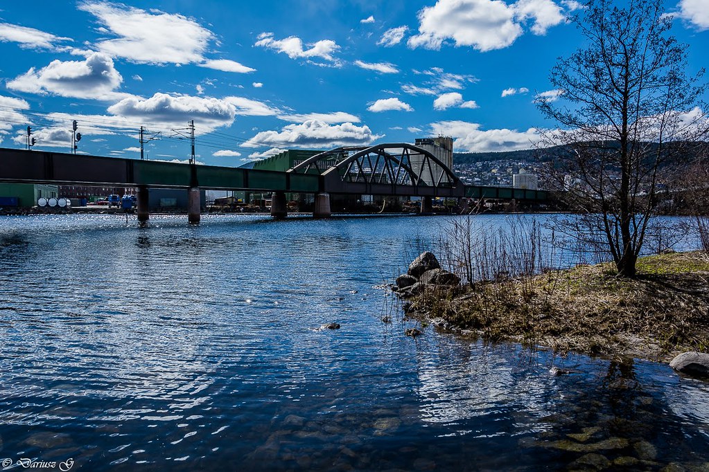 Dramenselva Norwegia, Drammen, okolice Dramensfjorden Dariush G