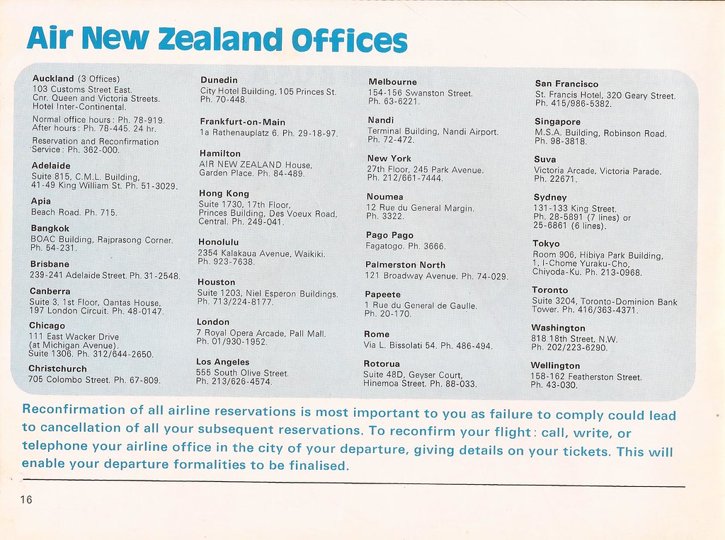 Air New Zealand offices 1971 From the Air New Zealand "W… Flickr