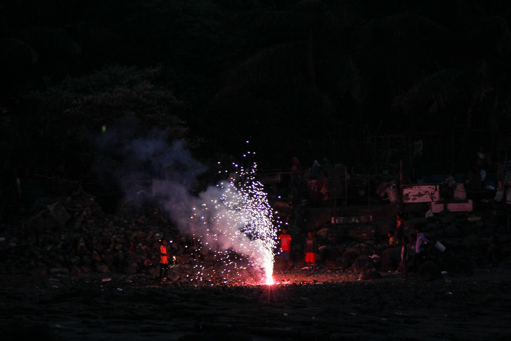 Crackers Diwali in Chimbai Village, Mumbai Matt B Flickr