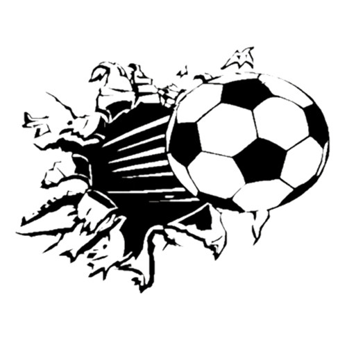 WSFS Hot Sale Soccer Ball Vinyl Wall Sticker Decor Sport B… Flickr
