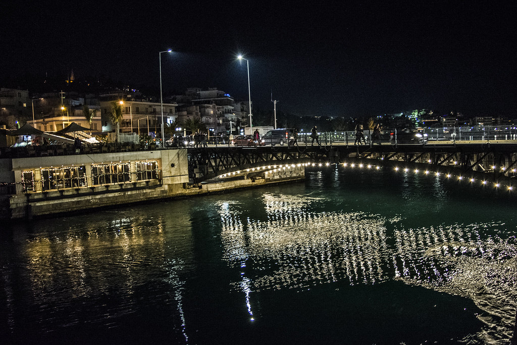Chalkida's old Bridge Chalkida's old bridge with the Xmas … Flickr