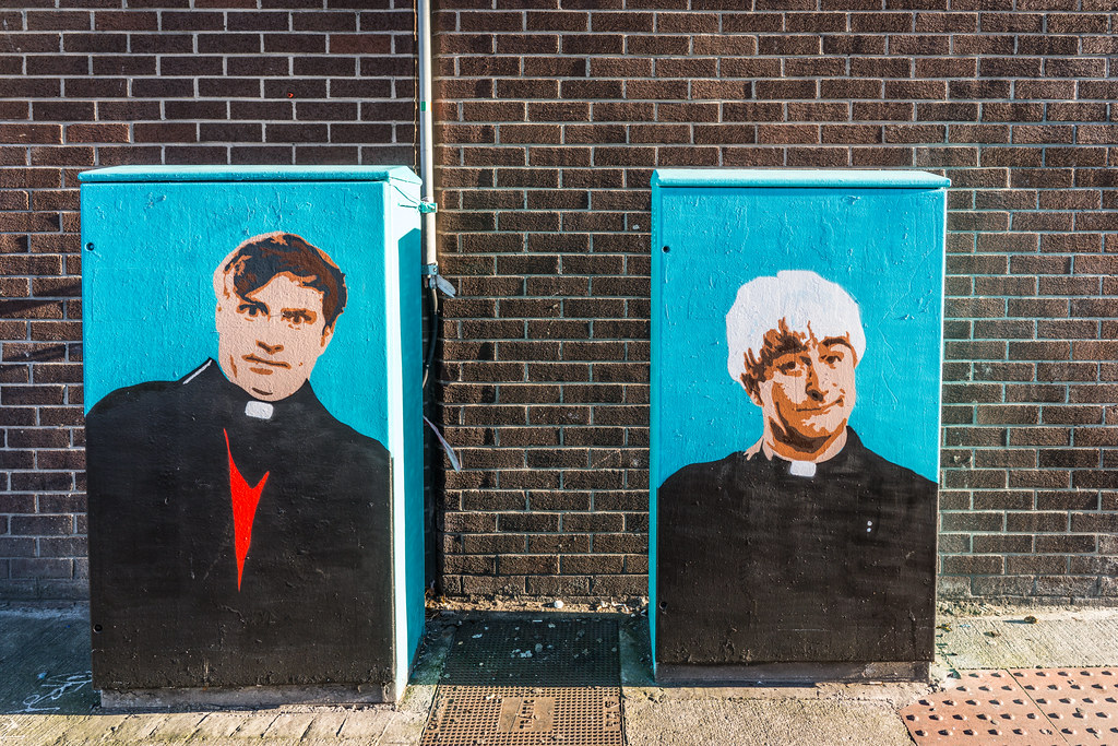 STREET ART TRIBUTE TO FATHER TED AND FATHER DOUGAL [DUBLIN… Flickr