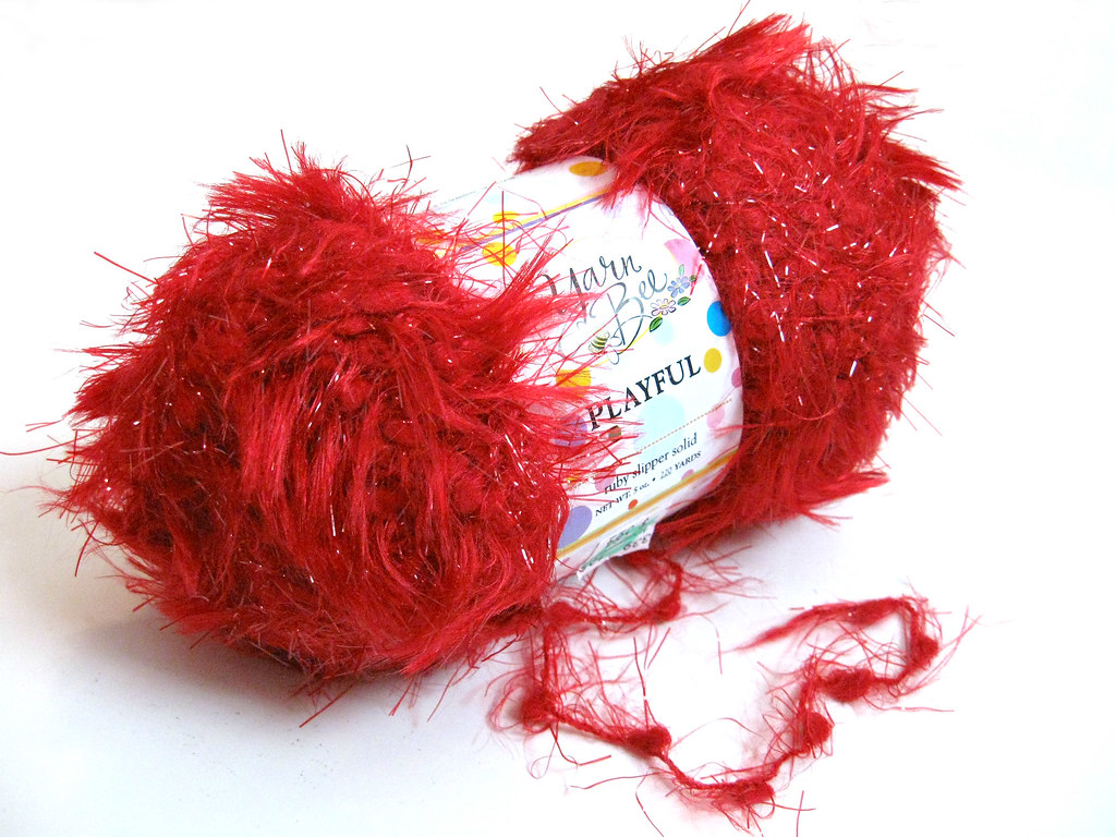 NOS destash Yarn Bee Playful NOS textured eyelash yarn. Re… Flickr