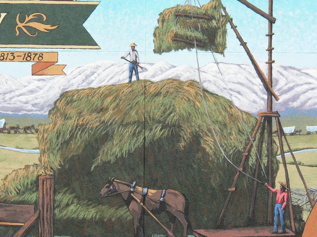 Oregon Trail Mural Detail in Vale Oregon 9 Murals featured… Flickr