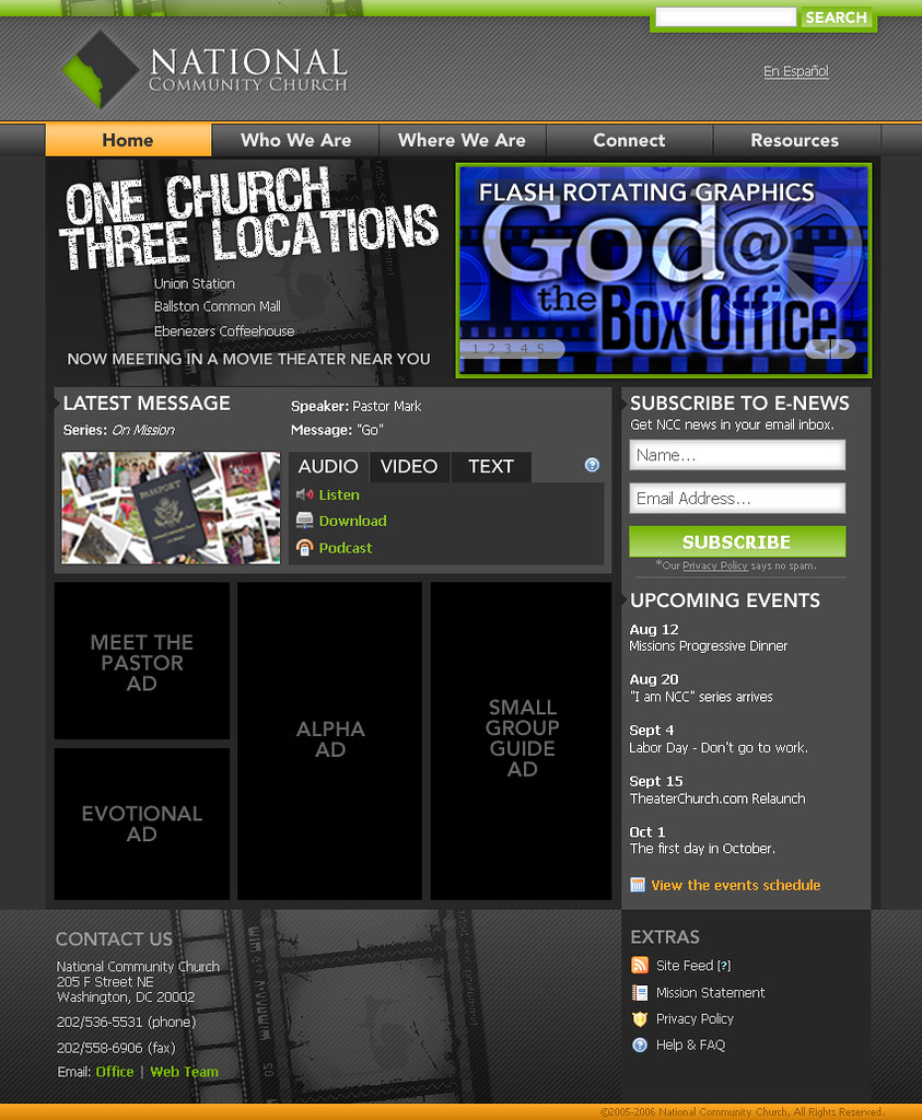 National Community Church Site Design Concept The Concep… Flickr