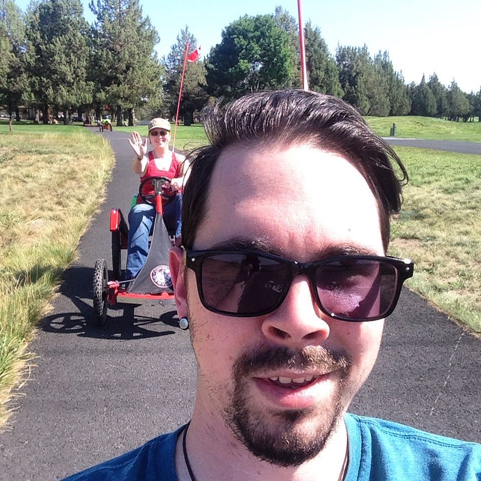 Quadpedaling. Damn I'm outta shape. 2.3 miles Total. Flickr