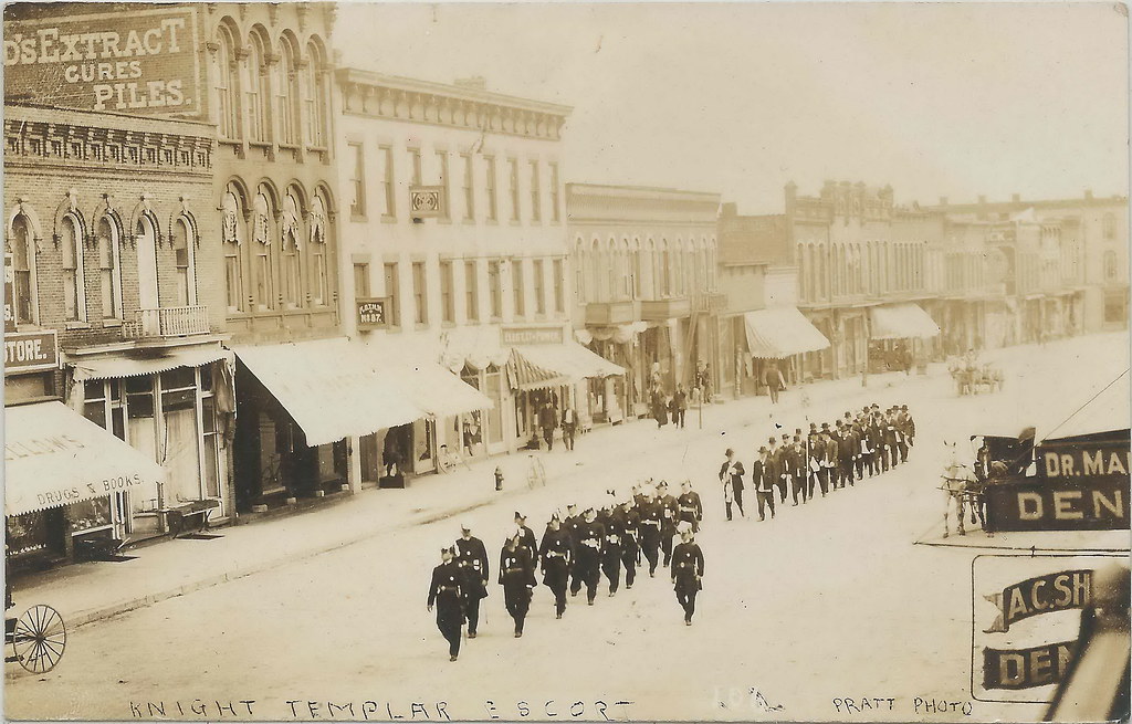 SW Three Rivers MI RPPC 1910 PARADE THE KINGHTS TEMPLAR Es… Flickr
