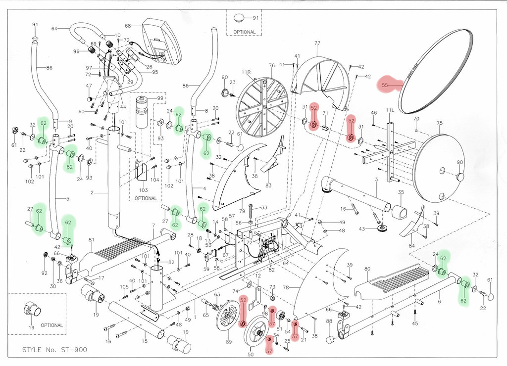 part_assembly_Elliptical Cross trainer infiniti GT900 Flickr