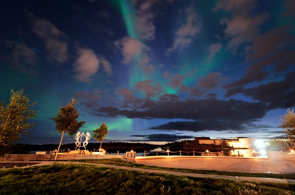 ABC_4375 The Aurora Borealis above the city of Yellowknife… Flickr