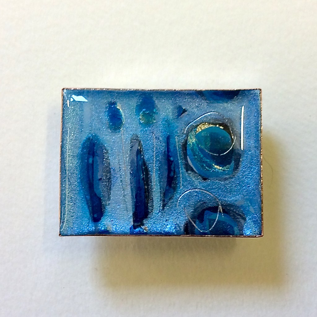 IMG_0045 brooch painting + papier mache + resin Hilary… Flickr