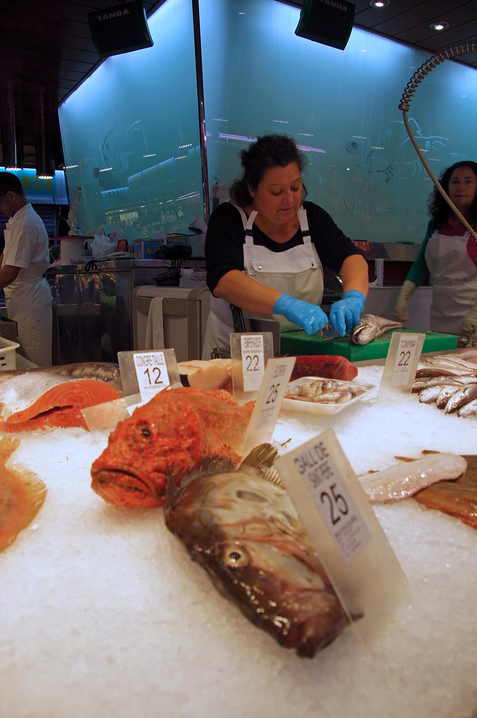 The Blue Gloves Mercat de La Concepció, Barcelona, Spain Caroline