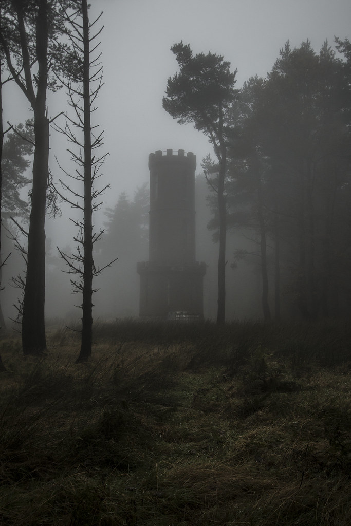 Kirkton Hill Tower in Fog Ian Cairns Flickr