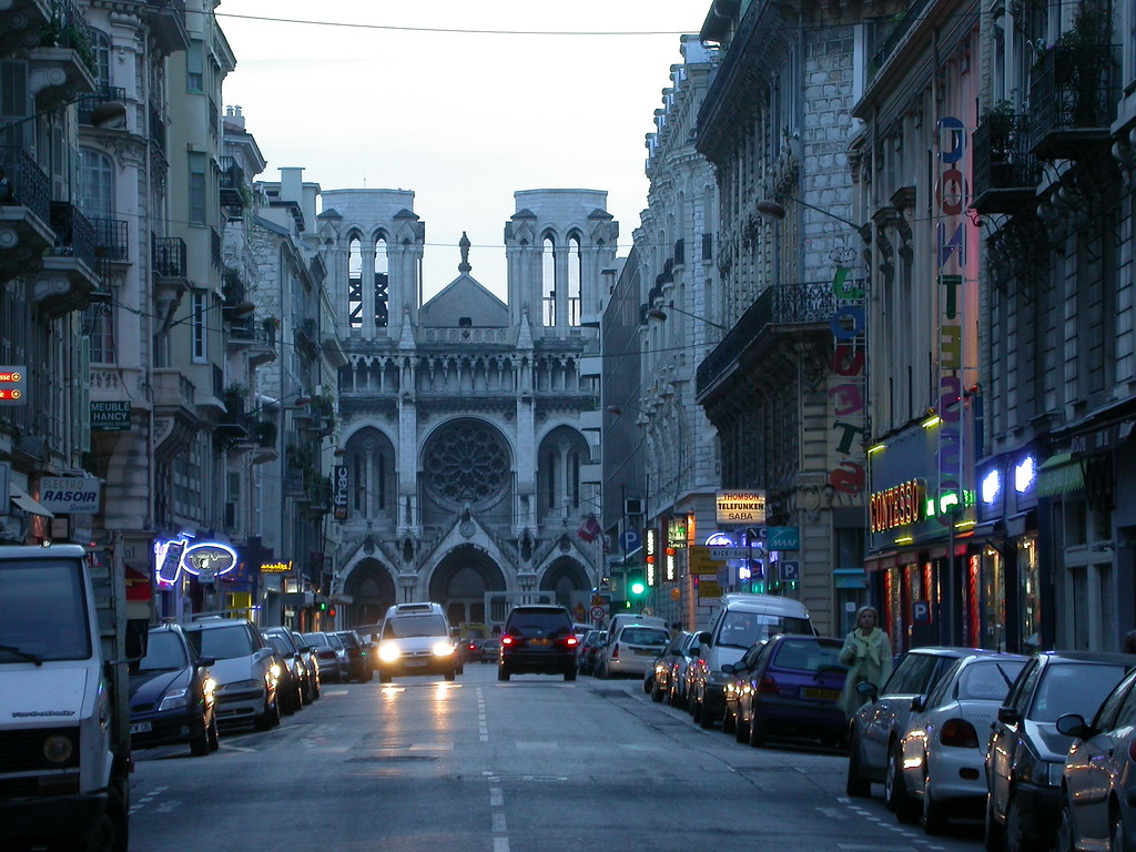 Notre Dame cathedral in Nice, on Avenue Jean Medecin at t… Flickr