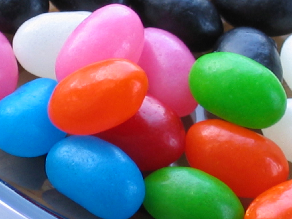 Jelly beans on a saucer Archetypal jellybeans macro. Taken… Flickr