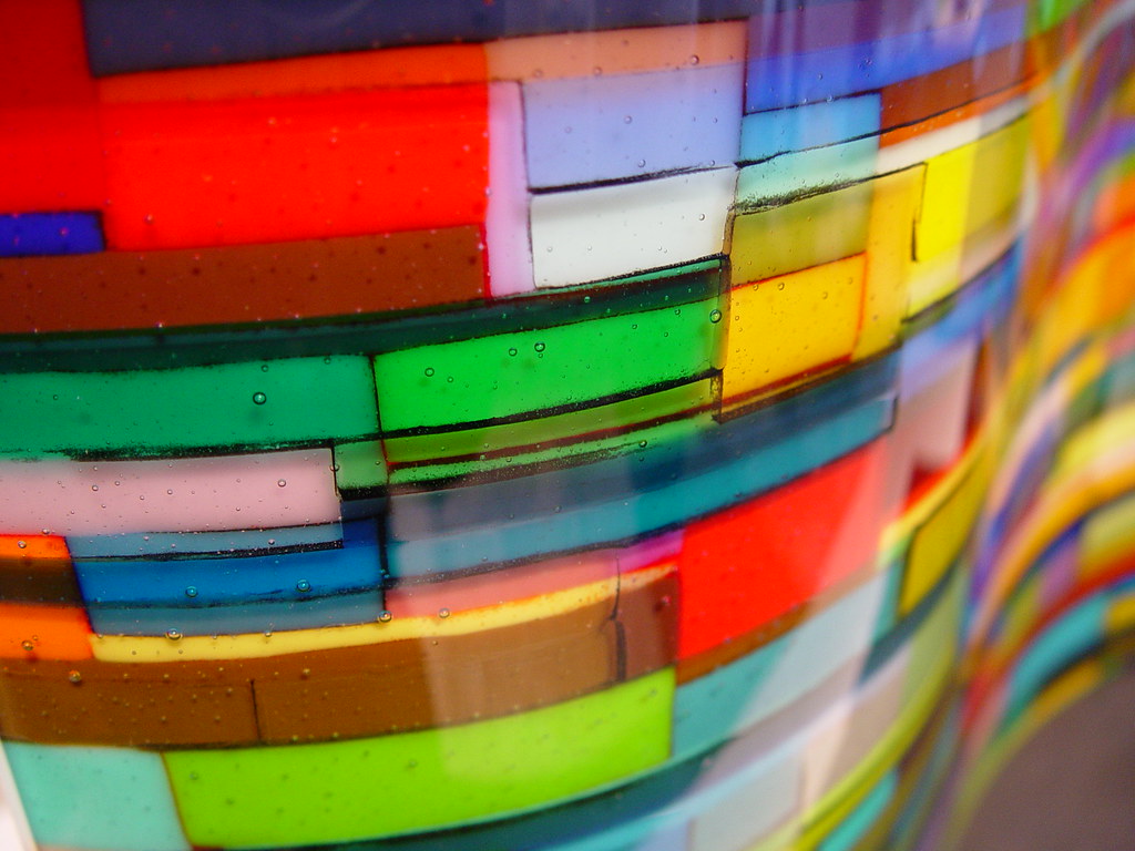 DSC09273 A colored glass pane in a Seattle art store. Greg Hochmuth