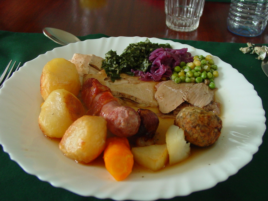 Main Course We had little stuffing balls, irish potatoes, … Flickr