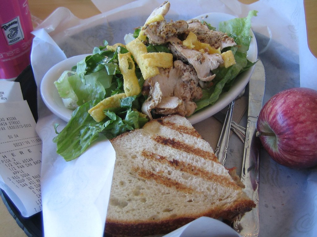 you pick two at panera asian chicken salad and the new