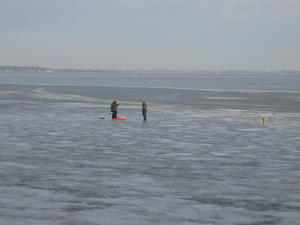 Ice fishing on Lake Mendota Eszter Hargittai Flickr