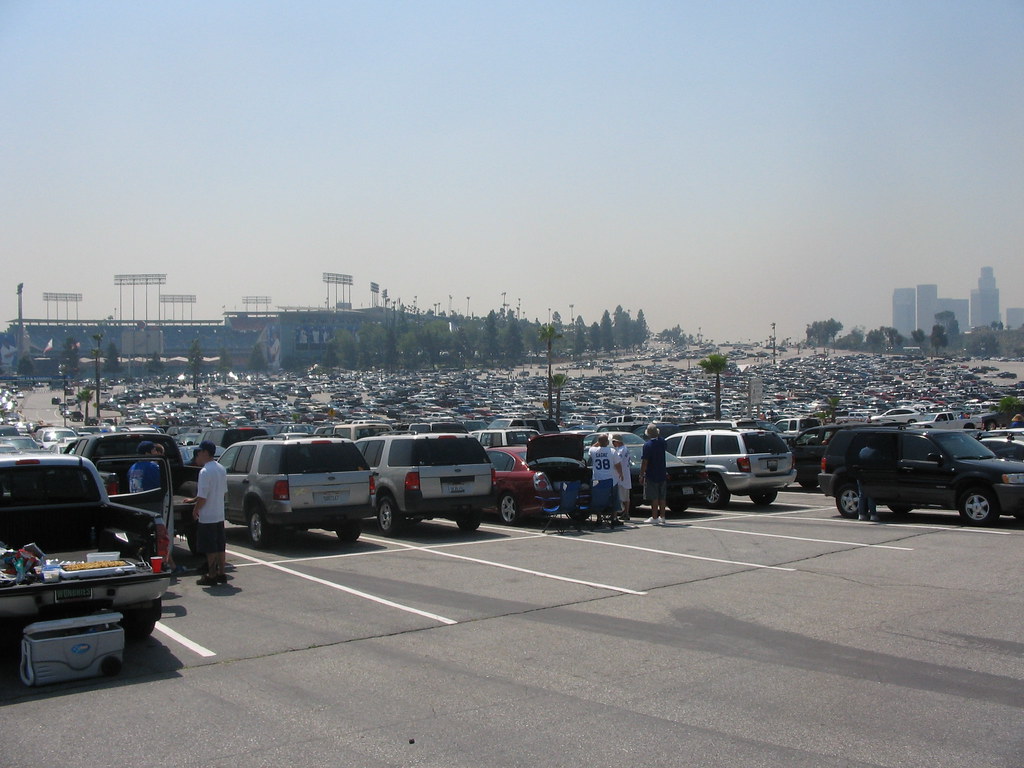 dodger stadium parking lot Joey Nelson Flickr