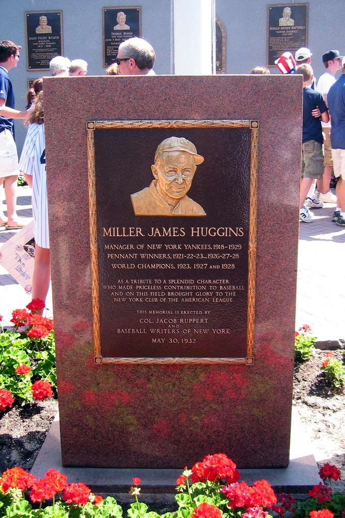 Yankee Stadium Monument Park Miller Huggins Monument Flickr