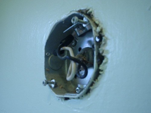 Not flush Electrical box sticking out. Andrea R Flickr
