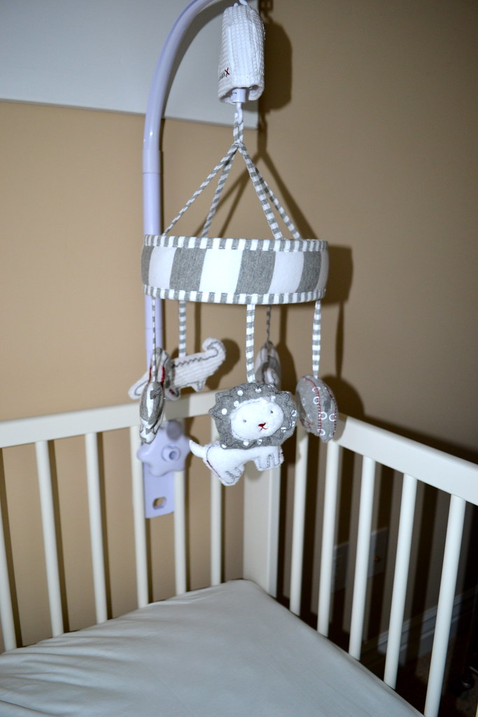Modern Baby Room Gray and white crib mobile ADeKellis Flickr