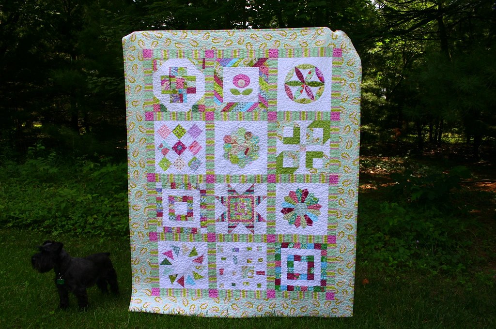 Quilting Diva's VQBee Quilt finished blogged Jessica Kovach Flickr