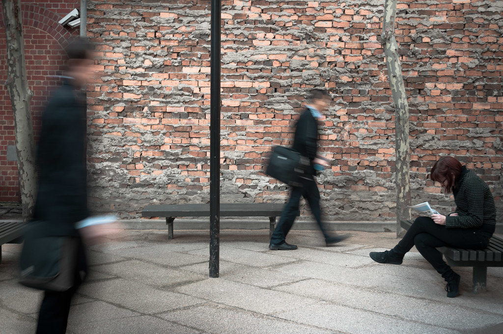 Stationary Girl Outside Nauru House, Melbourne City Dr Abbate Flickr