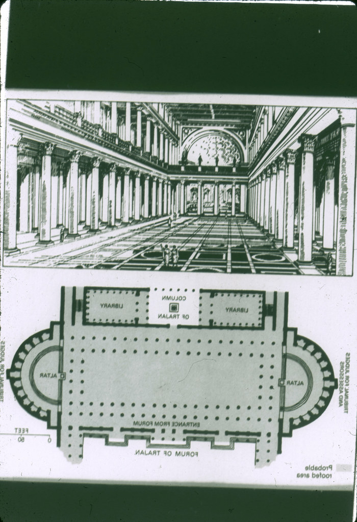 Basilica Ulpia Reconstruction and plan of the Basilica Ulp… Flickr