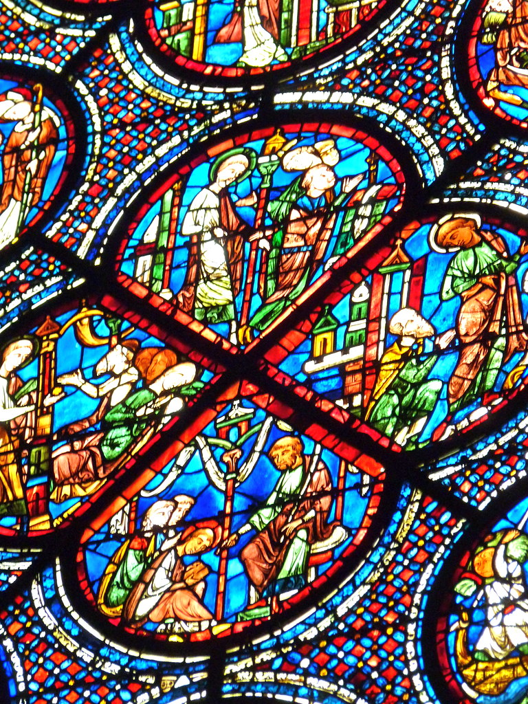 Chartres Cathedral stained glass window Leon Reed Flickr