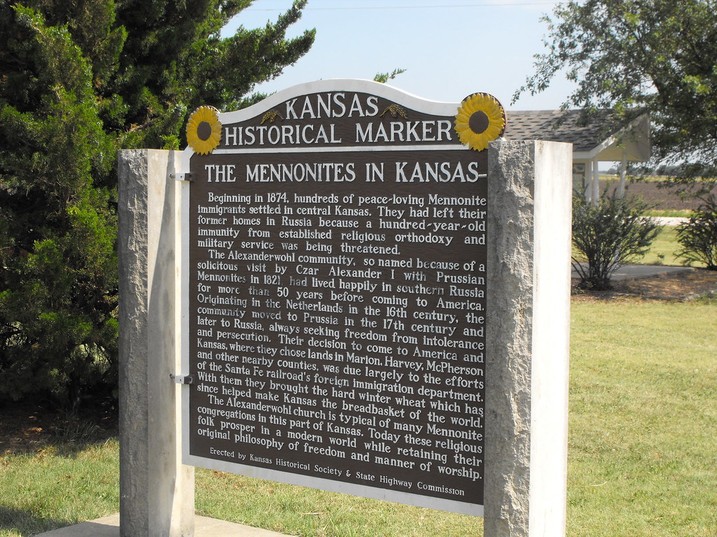 Alexanderwohl Mennonite church Historical Marker Alexander… Flickr