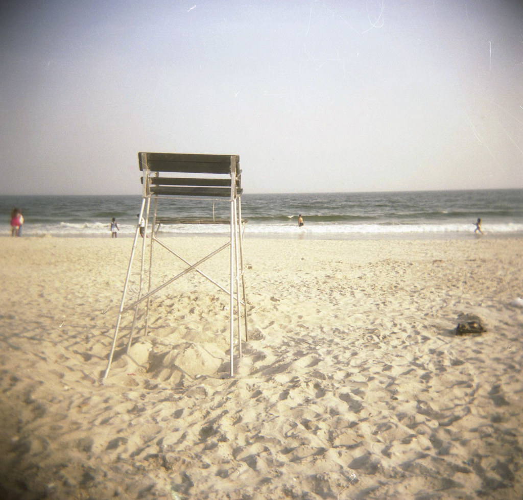 No Lifeguard on Duty Rockaway Beach Fujicolor PRO Lise A Hernandez