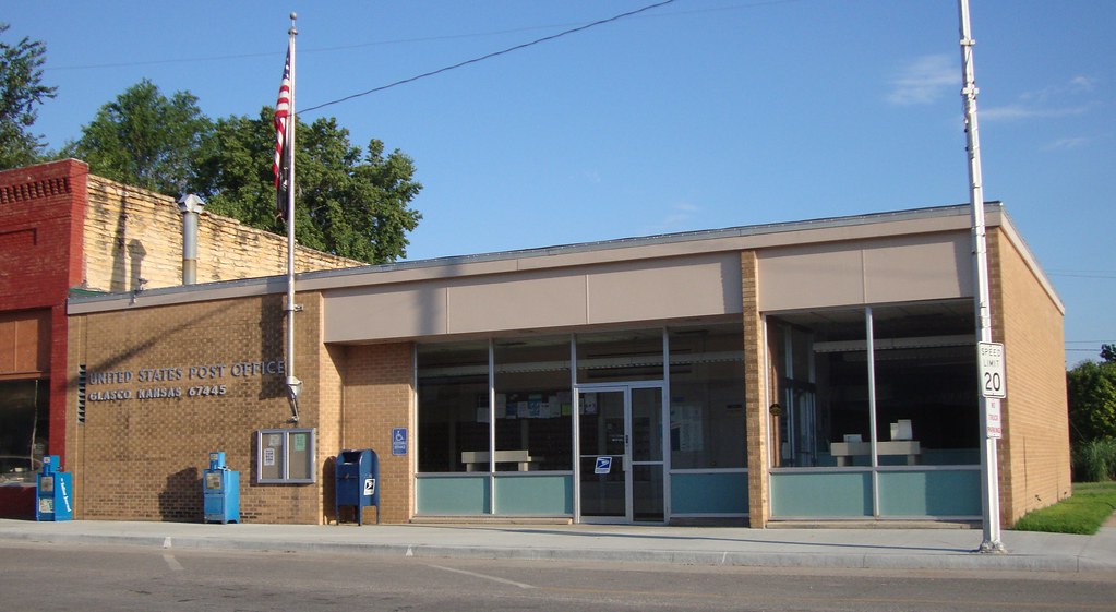 Post Office 67445 (Glasco, Kansas) Built in 1961 Glasco is… Flickr