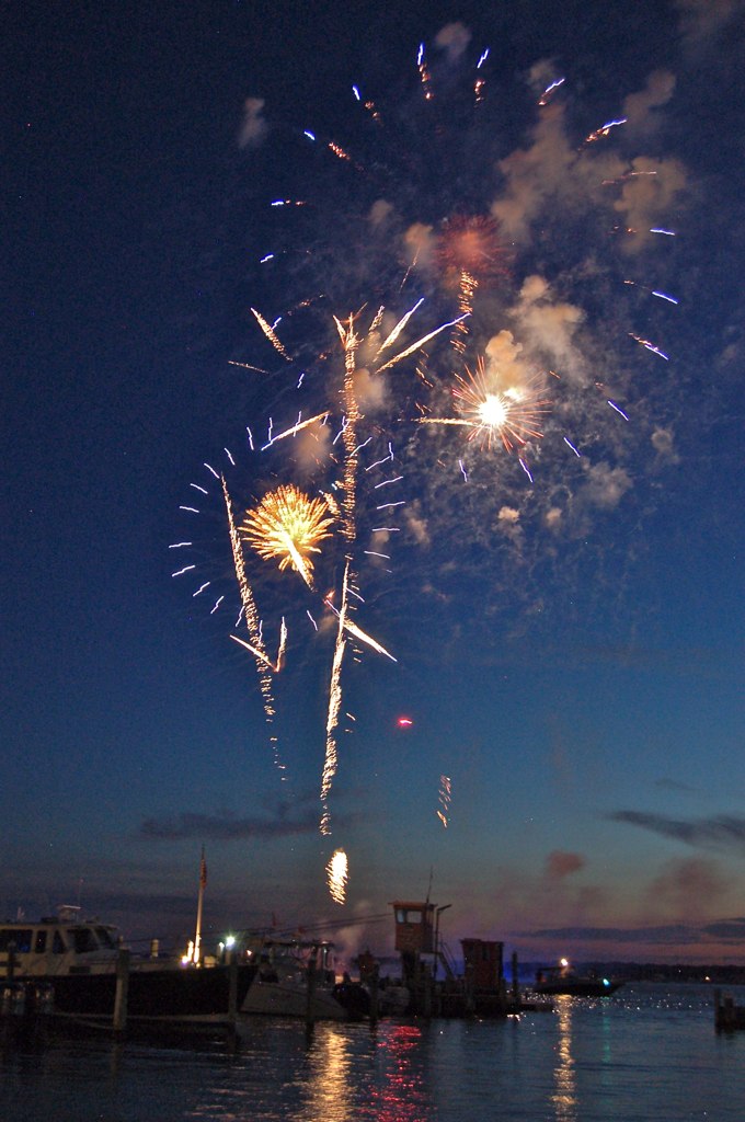 Fireworks over Barnegat Bay Anthony F Flickr
