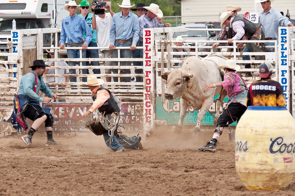 Run Bull riding at the Belle Fourche rodeo on the 4th of J… Flickr