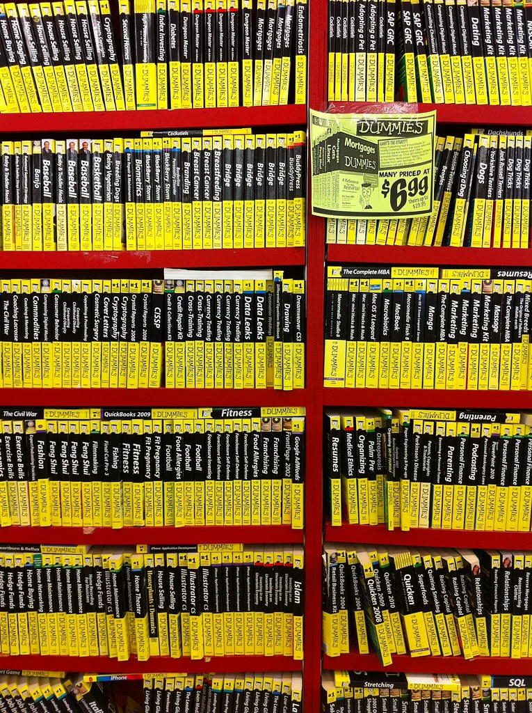 Dummies A rack of "For Dummies" books at Ollie's in Sandus… Flickr