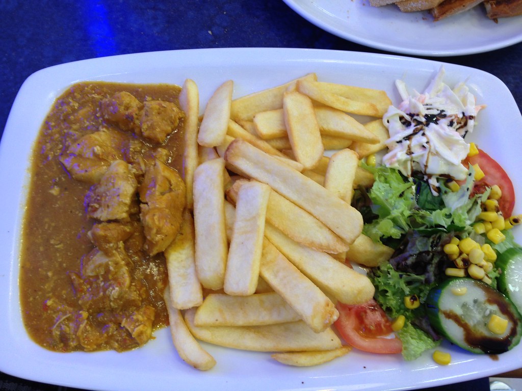 Silverspoon Diner Chicken Curry Chicken curry and chips … Flickr