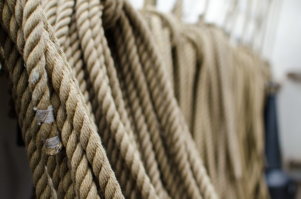 Rope On board the US Coast Guard ship, The Eagle Dave Fine Flickr