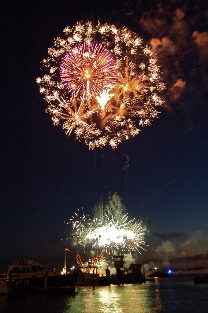 Fireworks over Barnegat Bay Anthony F Flickr