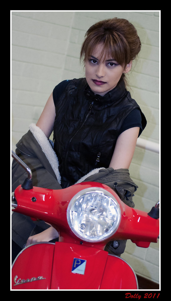 Scooter Girl Sarah and Vespa DSC_0257 Dolly McDolls Flickr